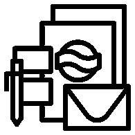Branding strategy service icon