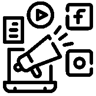 Digital marketing service icon